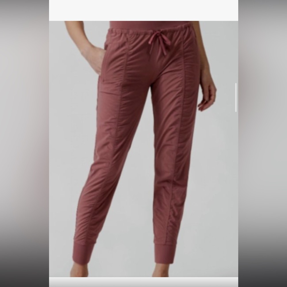Athleta attitude II joggers:  tawny rose